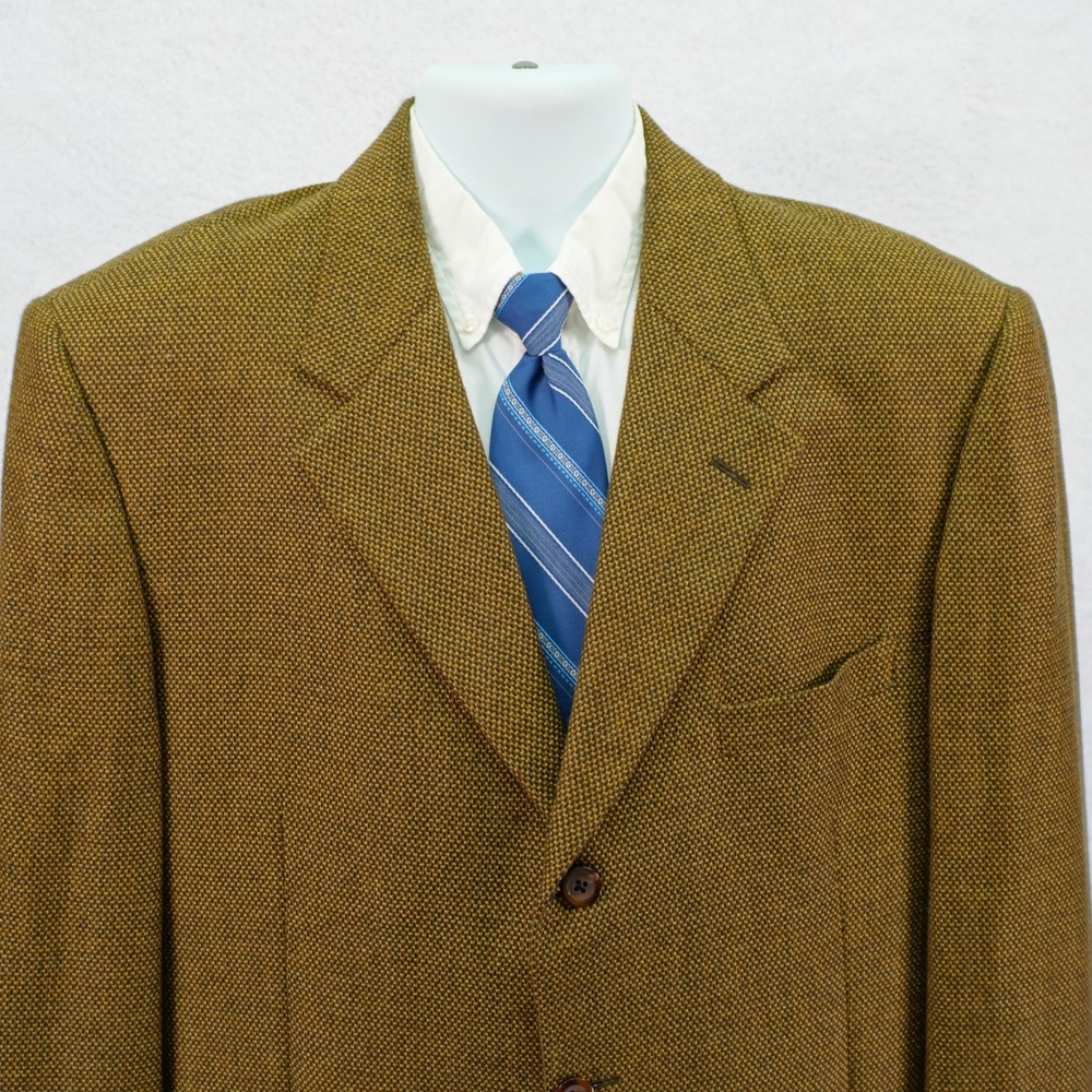 Arnold Brant Loro Piana 100% Cashmere Sport‎ Coat 3 Button -42R- Brown Check